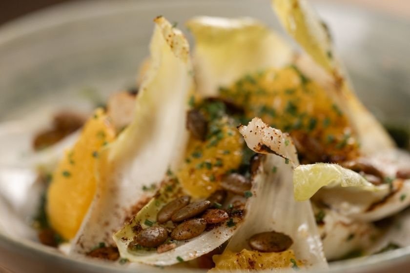 Burrata fennel  orange salad The Rabbit Hotel